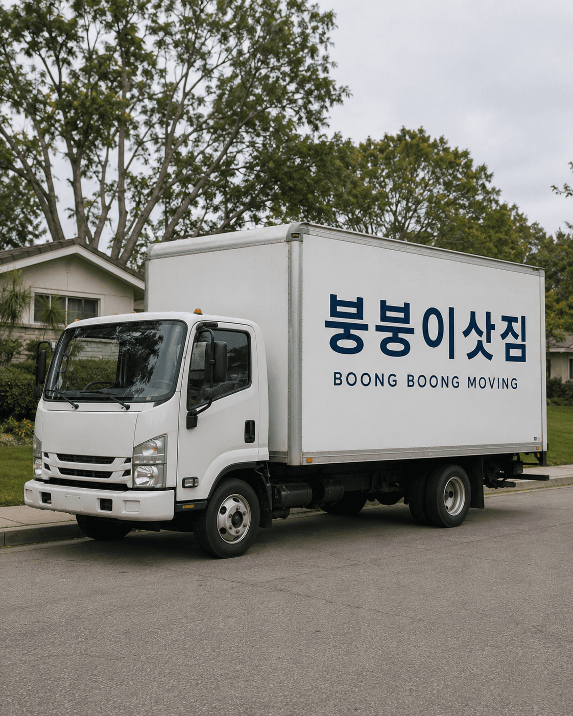 Boong Boong Moving truck — Korean American movers serving Orange County, LA, and Torrance
